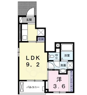 サンリット・ガーデン小曽根S【1階】の間取り