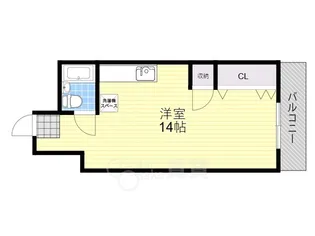 シャンティー今谷【3階】の間取り