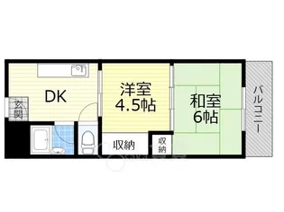 大阪府茨木市鮎川4丁目【マンション】の間取り