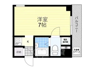 大阪府大阪市淀川区東三国1丁目【マンション】の間取り