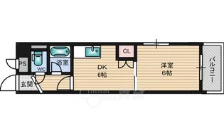 クリエール三津屋【4階】の間取り