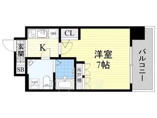 アッシュレジデンス吉野【9階】の間取り