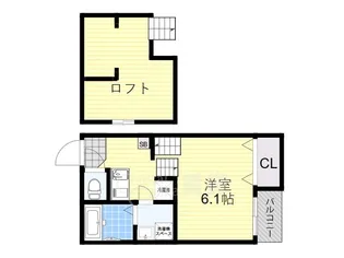 ブランジーノ塚本【2階】の間取り