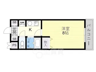 ジェイスクエア庄内【4階】の間取り