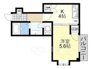 コンフォート岸部【4階】の間取り