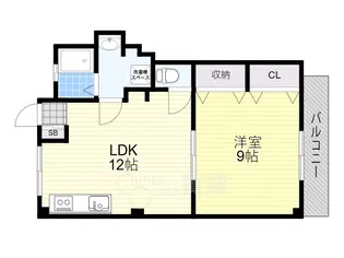 大阪府池田市旭丘1丁目【マンション】の間取り