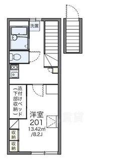 大阪府大阪市淀川区野中南1丁目【アパート】の間取り