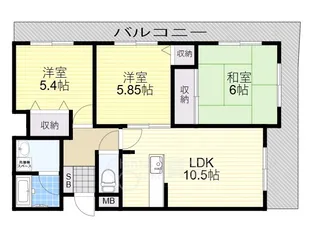 ヴィラ シャリテ【3階】の間取り