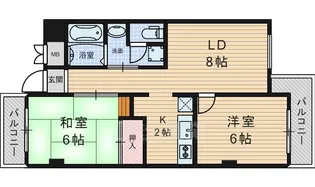 プロムナード五月【2階】の間取り