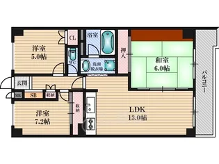 新大阪シティハイツ【11階】の間取り