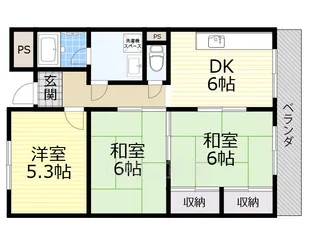 シャンテコウノキ【3階】の間取り