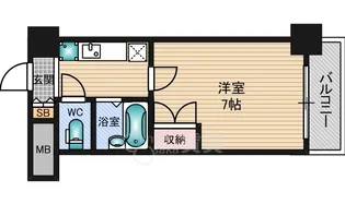 ローズコーポ新大阪9【10階】の間取り