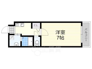 アルバ天神橋【5階】の間取り