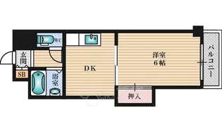 大阪府大阪市淀川区宮原1丁目【マンション】の間取り