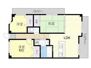ドルフナガサワ【2階】の間取り
