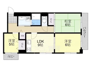 ラ・フレール【3階】の間取り