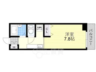 大阪府茨木市東奈良3丁目【マンション】の間取り