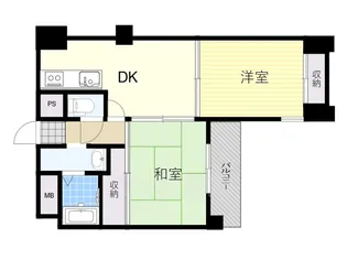 大阪府大阪市東淀川区小松4丁目【マンション】の間取り