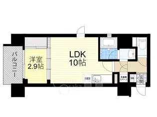 シーズンフラッツ阿波座【7階】の間取り