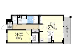 大阪府摂津市千里丘7丁目【マンション】の間取り