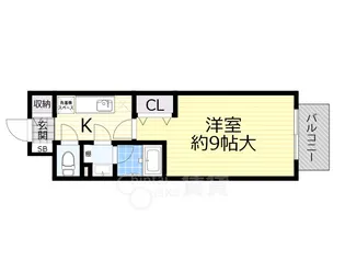 大阪府茨木市永代町【マンション】の間取り