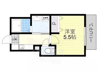 カルム吹田【1階】の間取り