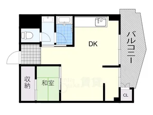 グランドマンションニュー大阪 【10階】の間取り