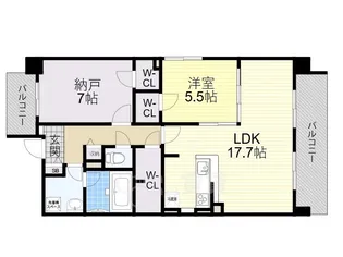 ドルフコートK【1階】の間取り