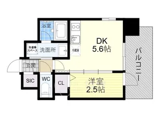 ジオエント梅田北リバーフロント【4階】の間取り