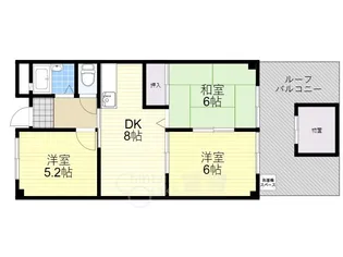 淀川中央マンション【1階】の間取り