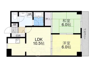 大阪府大阪市淀川区十八条2丁目【マンション】の間取り