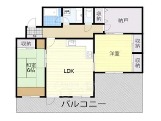 シオンズガーデン花川【1階】の間取り