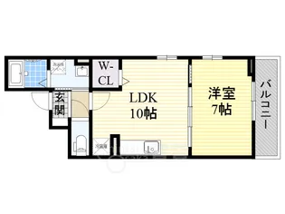 大阪府摂津市千里丘7丁目【アパート】の間取り