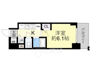 プレサンス梅田北デイズ【8階】の間取り