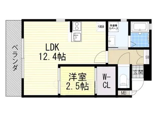 Forest court Sanpon【2階】の間取り