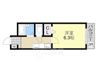 プルス野中南【3階】の間取り