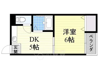 大阪府大阪市淀川区木川東1丁目【マンション】の間取り