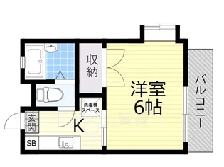 メルベイユ千里山北棟【2階】の間取り