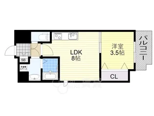 サンメゾン16【10階】の間取り