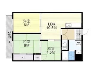 豊中ガーデンズ【1階】の間取り
