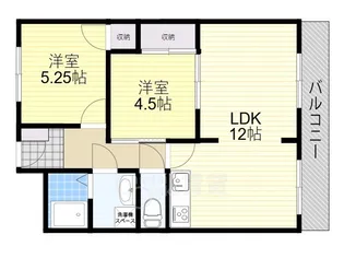 雅ハイツ【2階】の間取り