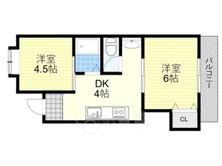 ハイツ雅2【2階】の間取り