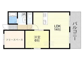 大阪府豊中市東豊中町4丁目【マンション】の間取り