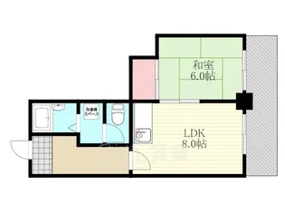 大阪府大阪市東淀川区東中島1丁目【マンション】の間取り