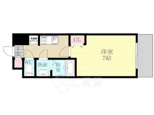大阪府大阪市淀川区新北野1丁目【マンション】の間取り