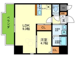 (仮称)ONLYONE火打2丁目【8階】の間取り
