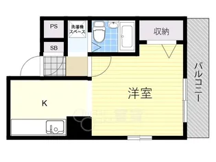 ティーホームズ新大阪【7階】の間取り