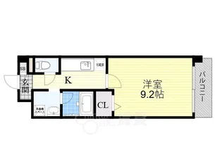 リブェール南茨木【3階】の間取り