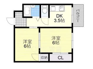 大阪府大阪市淀川区野中南2丁目【マンション】の間取り
