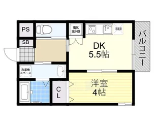 EIJU Tsukamoto【3階】の間取り